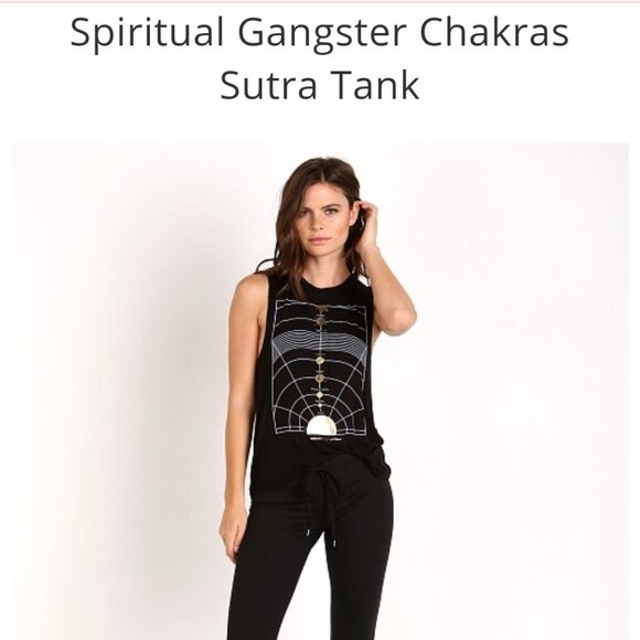 Spiritual Gangster Chakras Sutra Tank  Sz: M - Picture 9 of 13